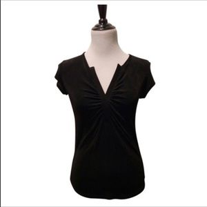 Chico’s travelers black blouse size 2 (L/12)